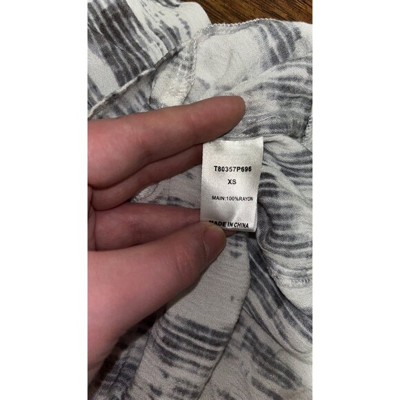 Womens Tart white and gray 1/2 sleeved peasant blouse balloon sleeve workwear - Picture 5 of 6